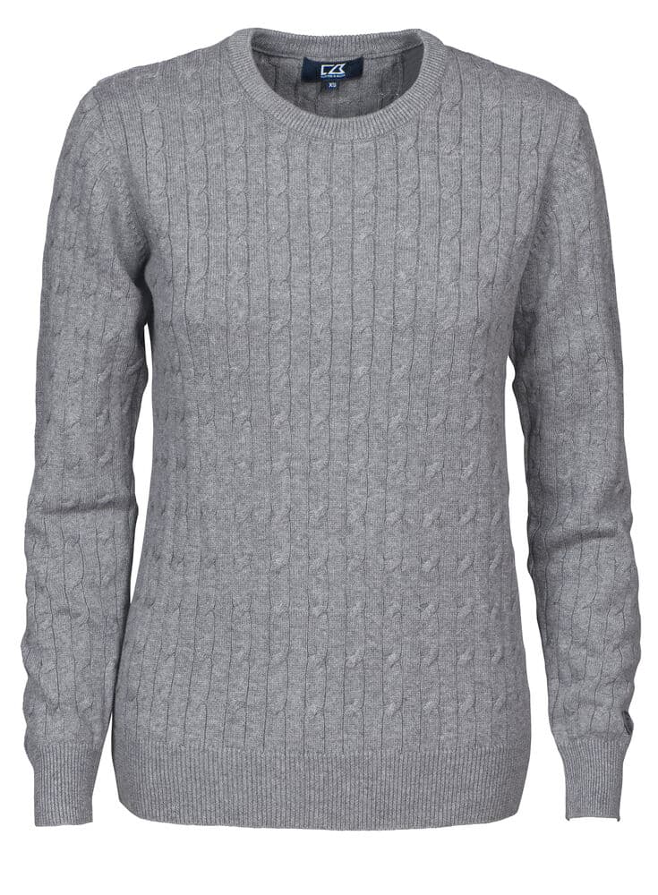 Pull tricot Cutter & Buck Blakely femme coloris Gris chiné