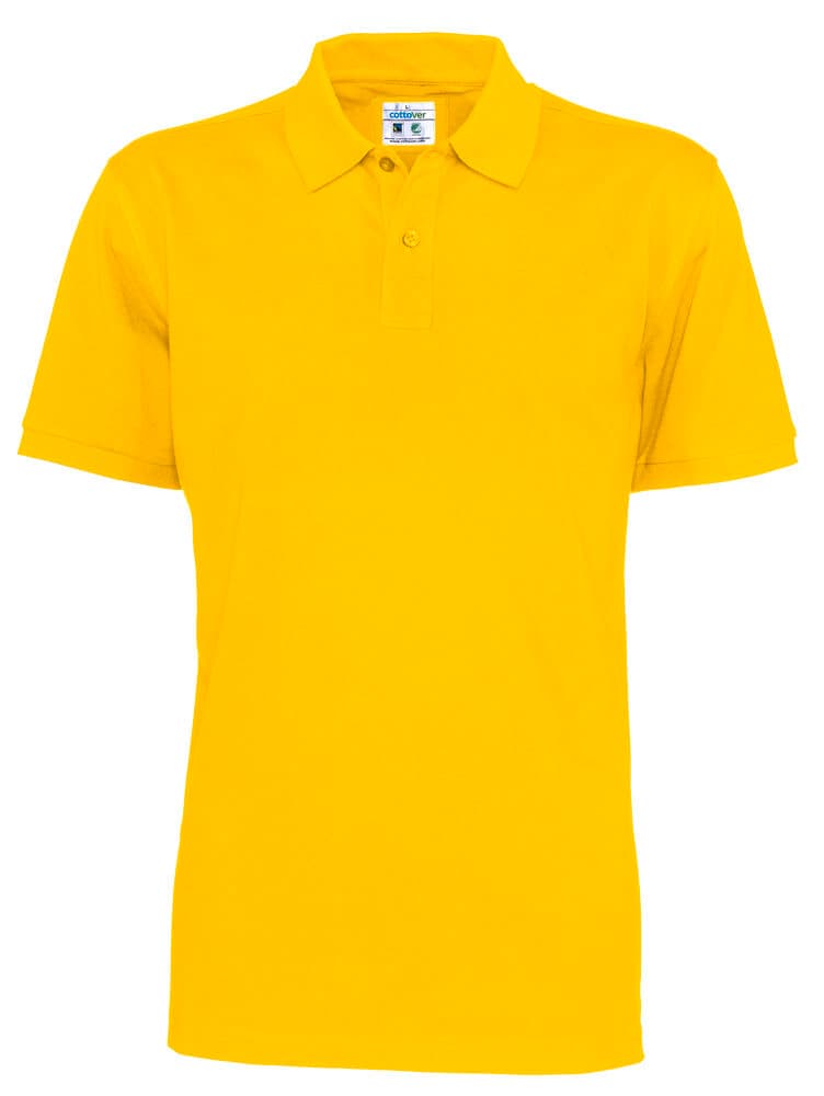 POLO PIQUE HOMME - CERTIFIÉ GOTS coloris Jaune