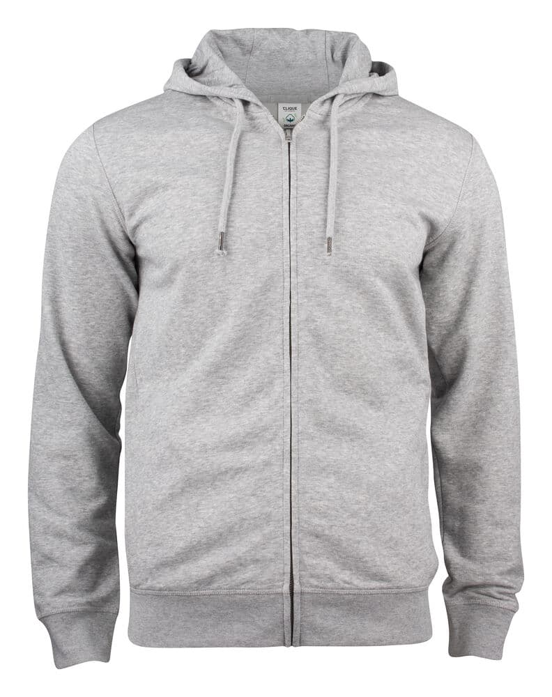 Clique Premium OC Hoody FZ coloris Gris chiné