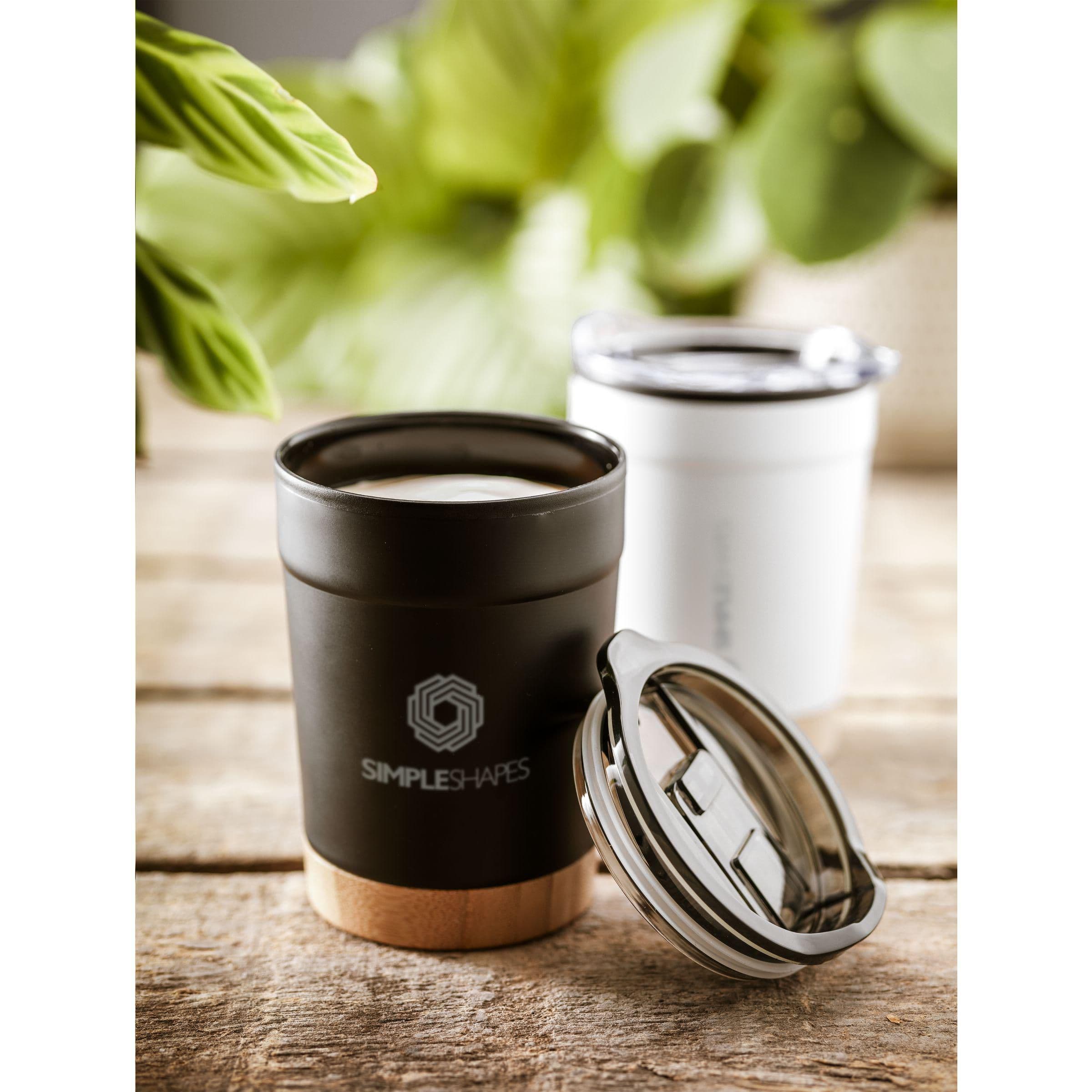 Mug Kobe bambou RCS recyclé acier 350 ml en situation