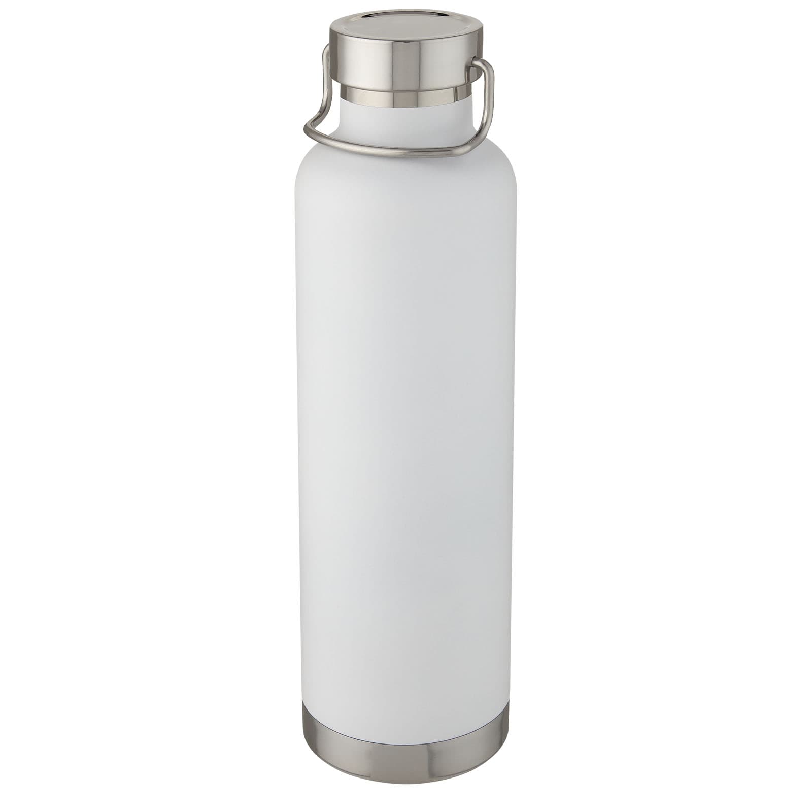 Bouteille de sport Thor de 1 L avec isolation par le vide et couche de cuivre coloris Blanc