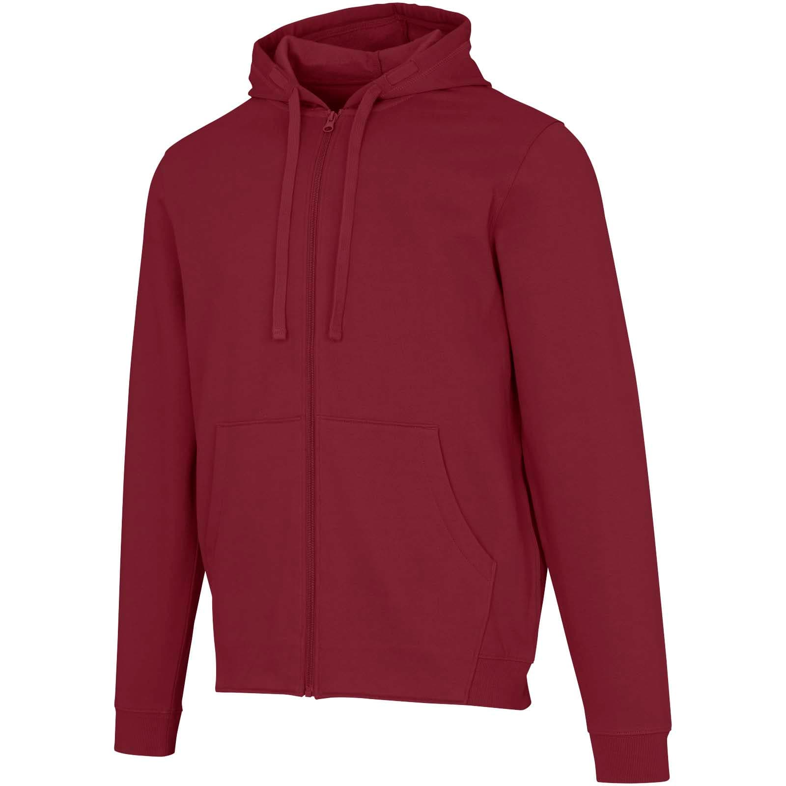 Sweat à capuche unisexe recyclé biologique certifié OCS de 280 g/m² Jasper coloris Bordeaux profond