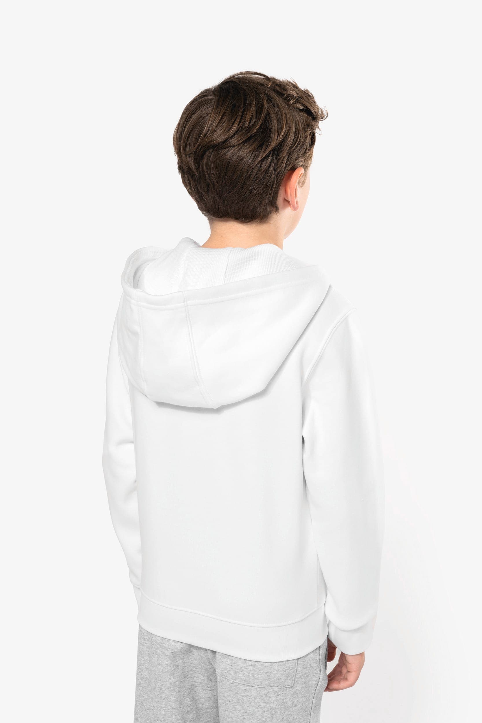 Sweat-shirt capuche zippé enfant en situation