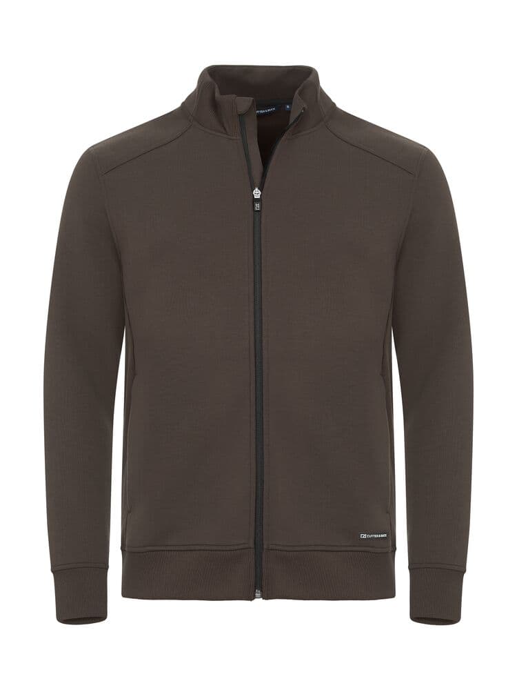 Cardigan zippé Cutter & Buck Pemberton homme coloris Moka foncé