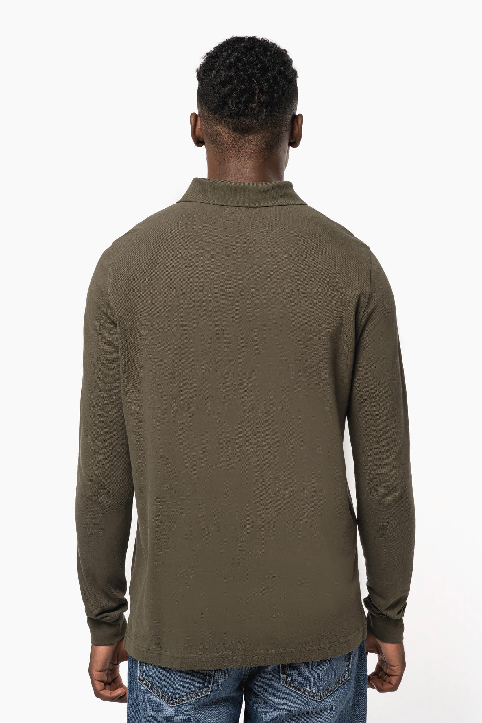 Polo manches longues homme en situation
