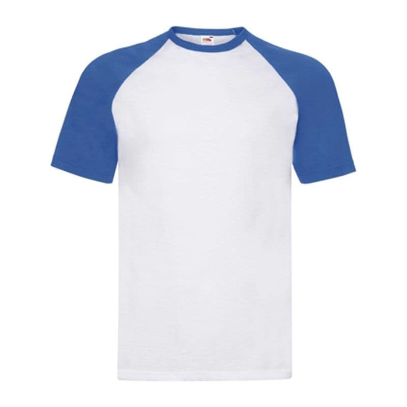VALUEWEIGHT SHORT SLEEVE BASEBALL T coloris Blanc / Bleu roi