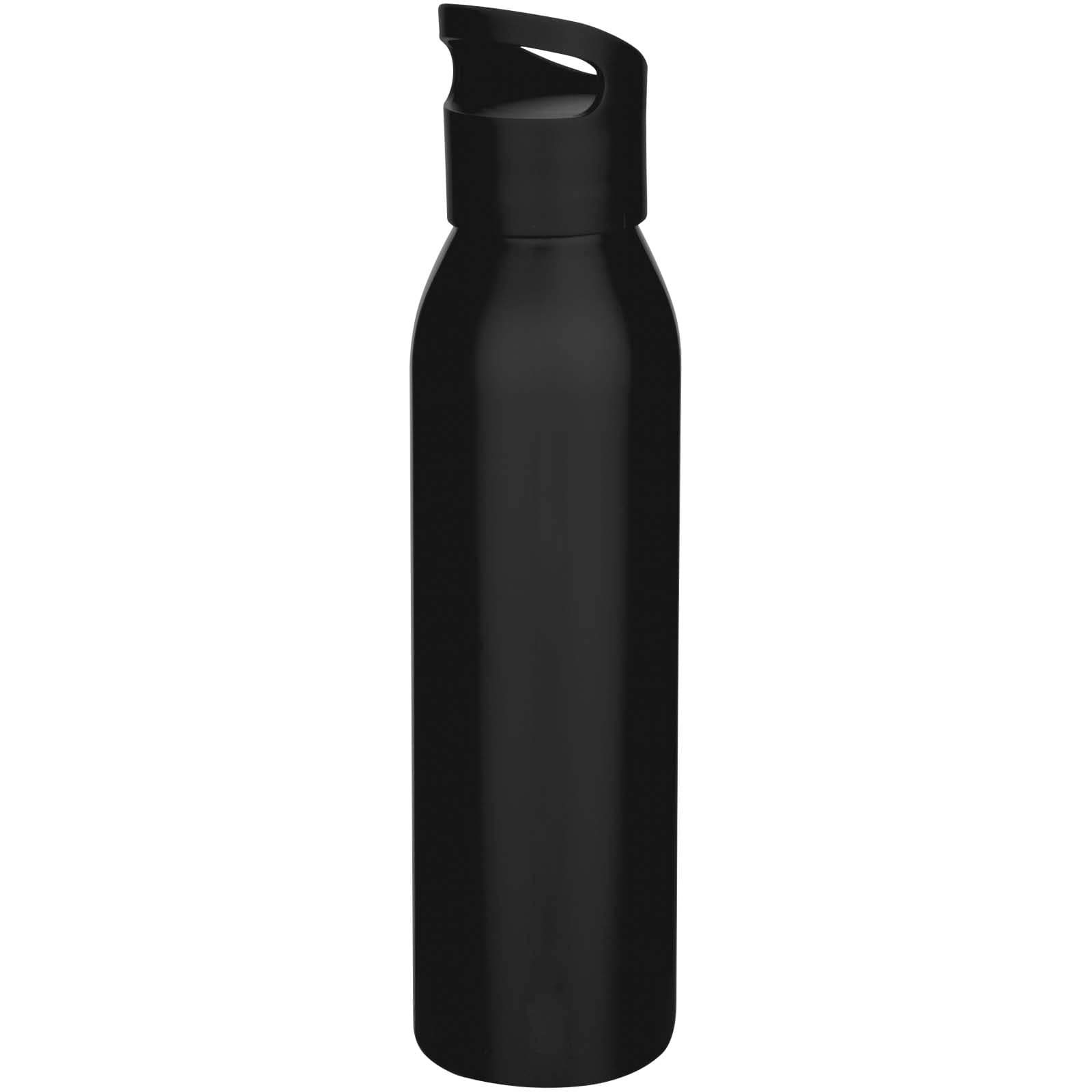 Bouteille d’eau Sky de 650 ml en acier inoxydable recyclé certifié RCS à simple paroi coloris Noir