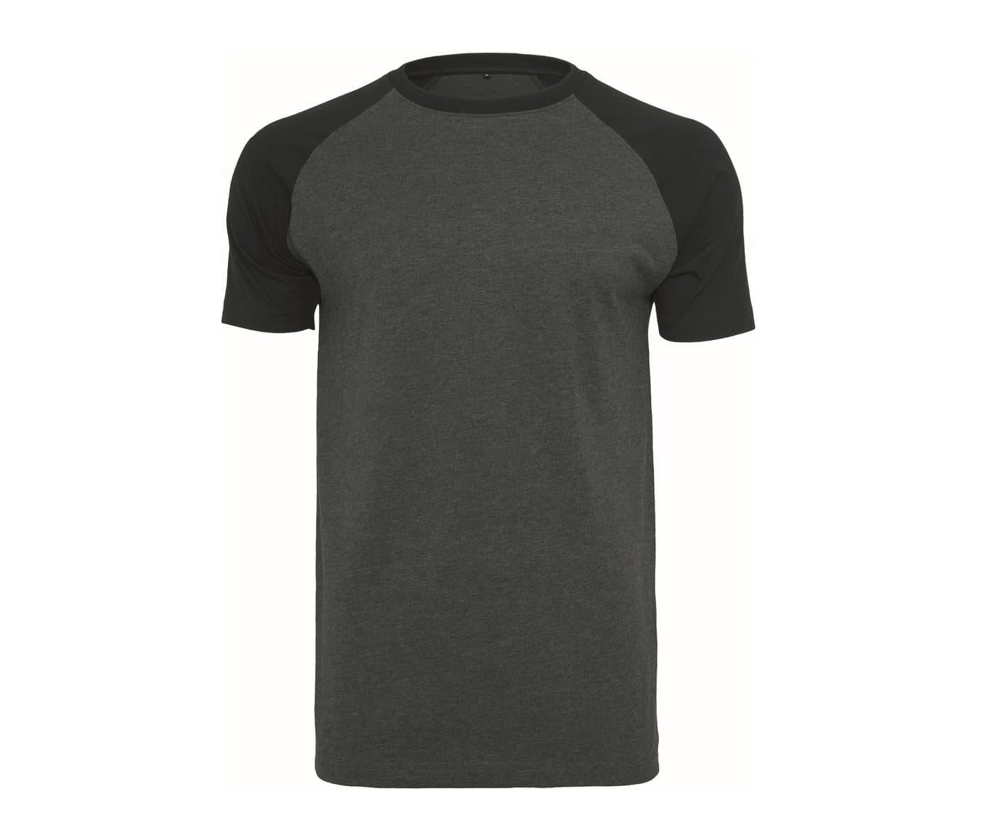 RAGLAN CONTRAST TEE coloris Gris charbon / Noir