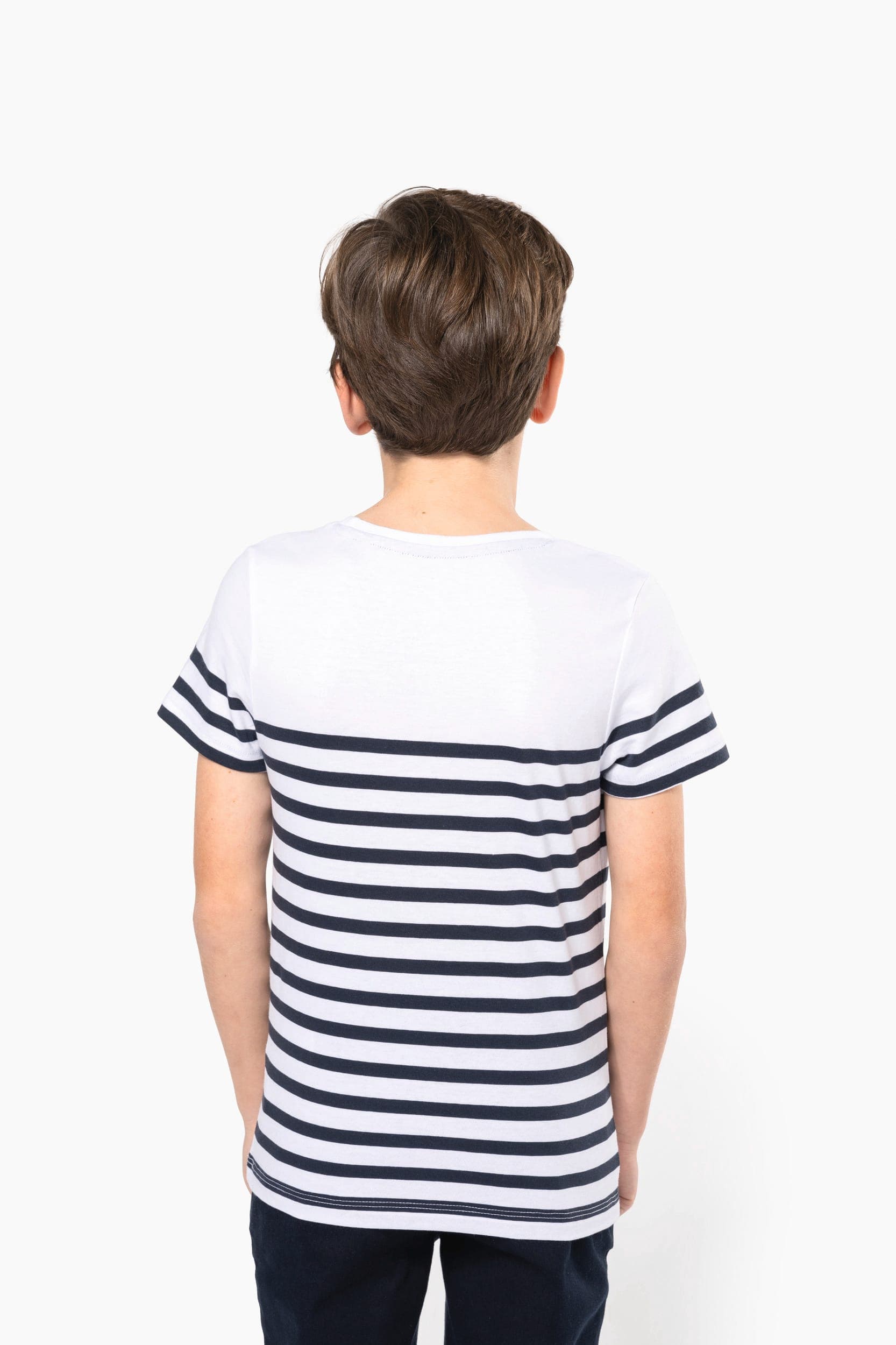 T-shirt marin col rond Bio enfant en situation