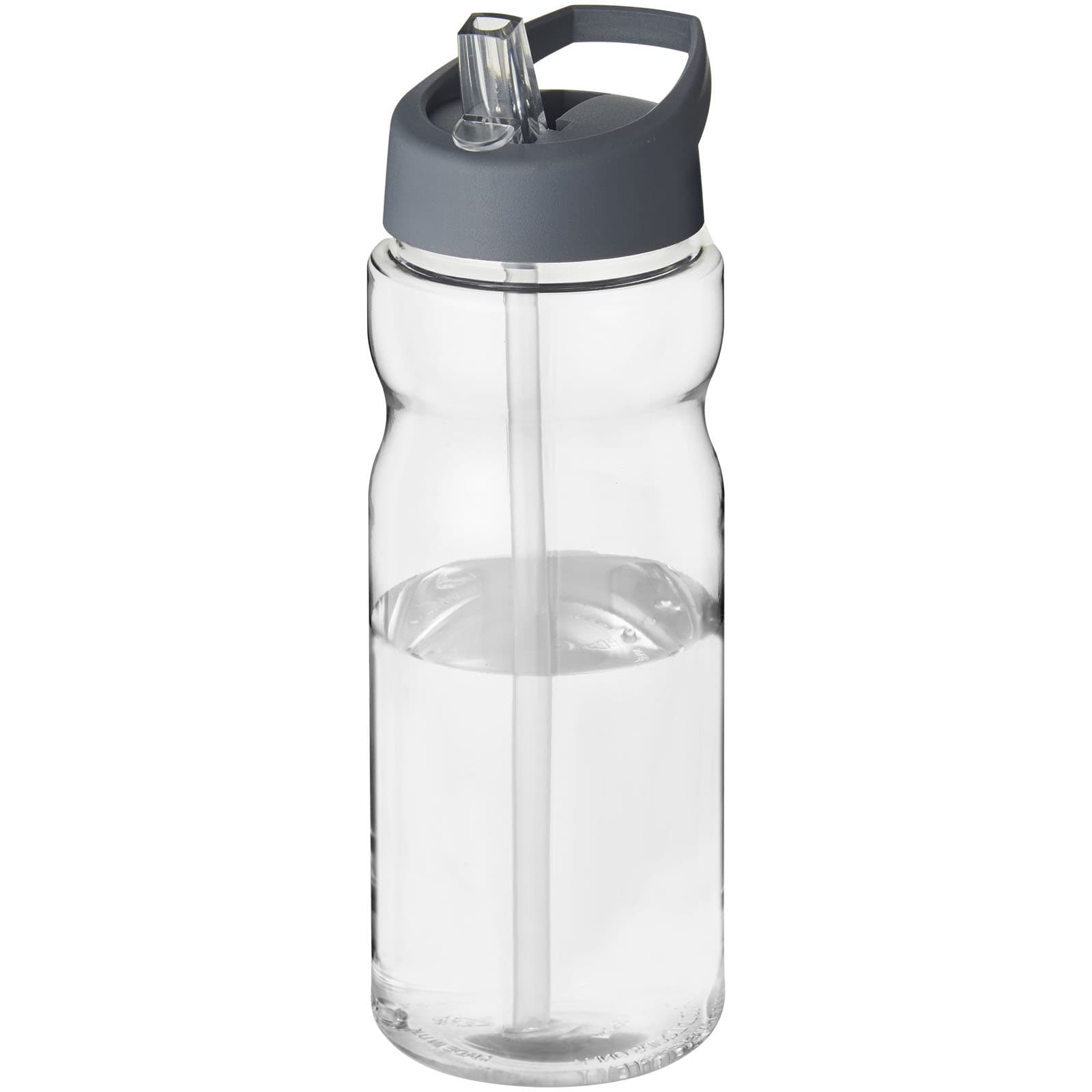 Bouteille de sport H2O Active® Base 650ml avec couvercle à goulot coloris Translucide