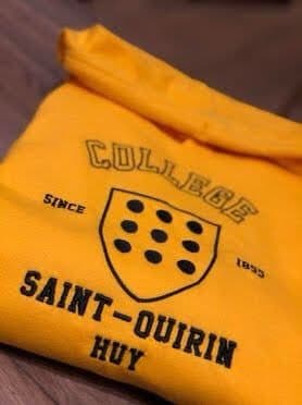 Sweat jaune aux couleurs du collège — Collège Saint-Quirin
